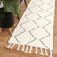 Leilani Diamond Tassel Cream Rug - Nova Rugs