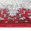 Light Grey & Red Elise Art Deco Rug - Nova Rugs