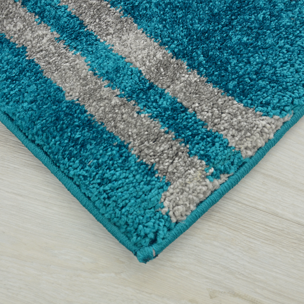 Martha Modern Rug, Teal - Nova Rugs