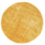 Mustard Eden Soft Shag Round Rug - Nova Rugs