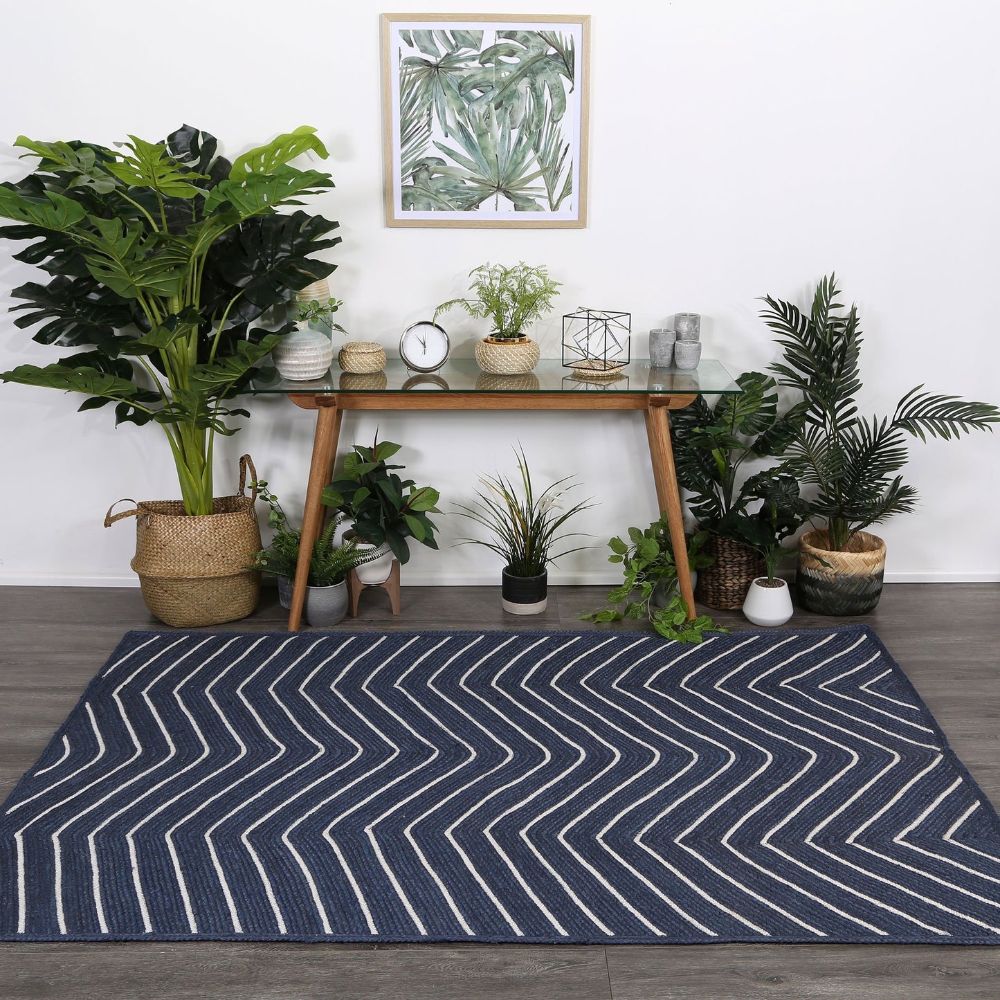 Navy Artisan Contemporary Rug - Nova Rugs