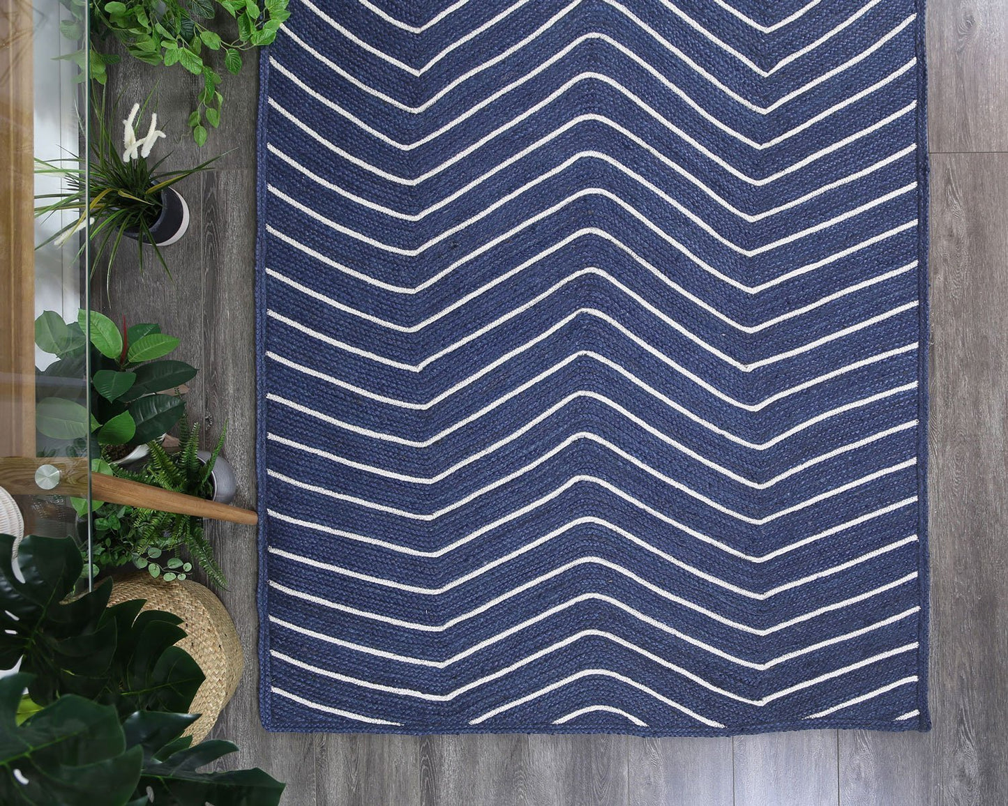 Navy Artisan Contemporary Rug - Nova Rugs