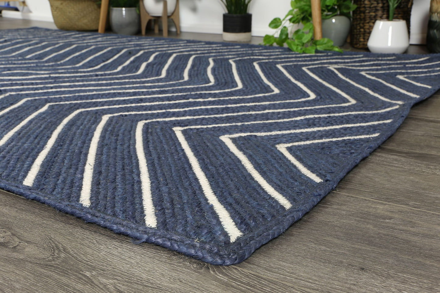 Navy Artisan Contemporary Rug - Nova Rugs