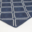 Navy Parquetry Weave Artisan Contemporary Rug - Nova Rugs