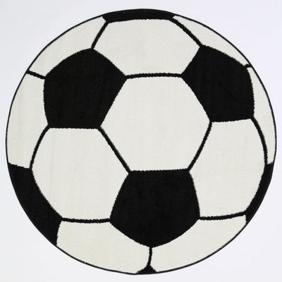 Nova Kids Soccer Ball Round Rug - Nova Rugs