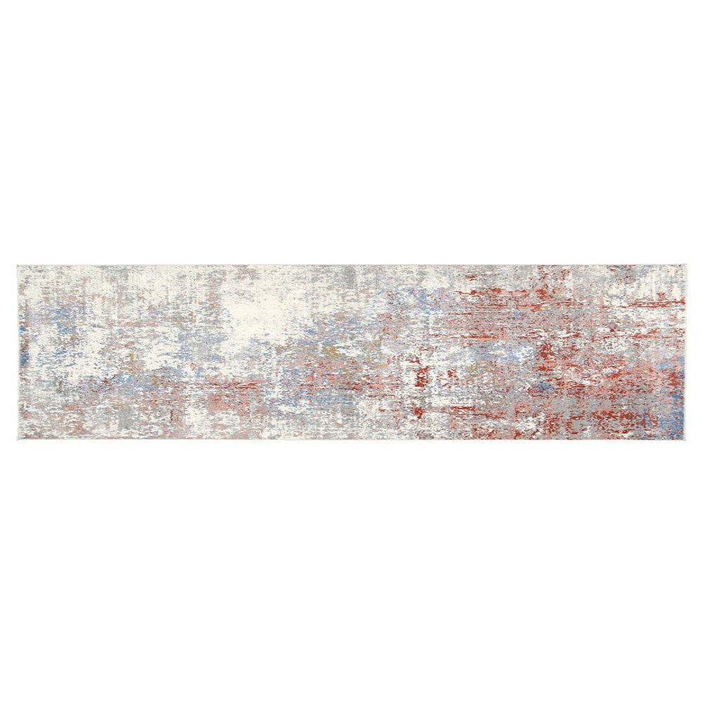 Cream & Red Expressions Modern Rug