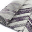 Purple Ivy Chevron Textured Rug - Nova Rugs