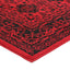 Red & Black Elise Detail Rug - Nova Rugs