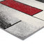 Red & Grey Elise Bricks Rug - Nova Rugs