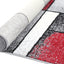 Red & Grey Elise Bricks Rug - Nova Rugs