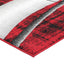 Red & Grey Elise Tunnel Rug - Nova Rugs