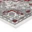 Red & Light Grey Elise Art Deco Rug - Nova Rugs