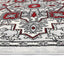 Red & Light Grey Elise Art Deco Rug - Nova Rugs