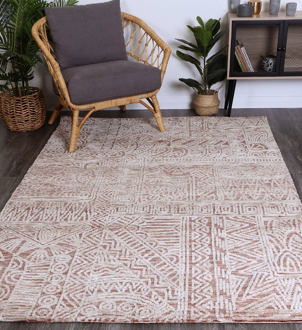 Rust Newburg Hand-Tufted Rug - Nova Rugs