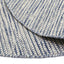 Scandi Blue Reversible Wool Round Rug - Nova Rugs