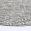 Scandi Grey Reversible Wool Round Rug - Nova Rugs