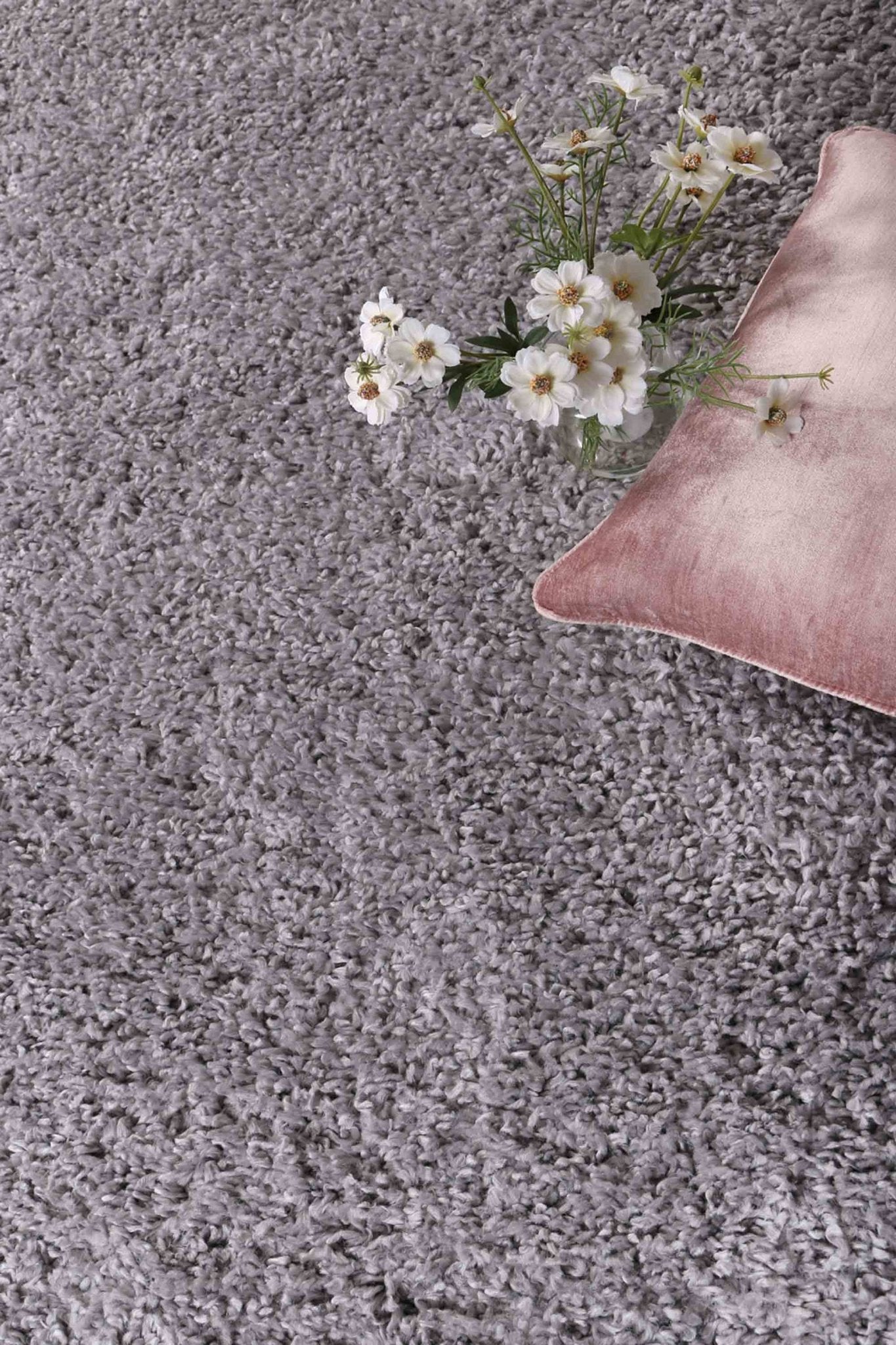 Silver Alpine Shag Rug - Nova Rugs