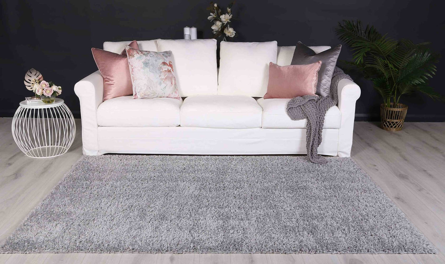 Silver Alpine Shag Rug - Nova Rugs