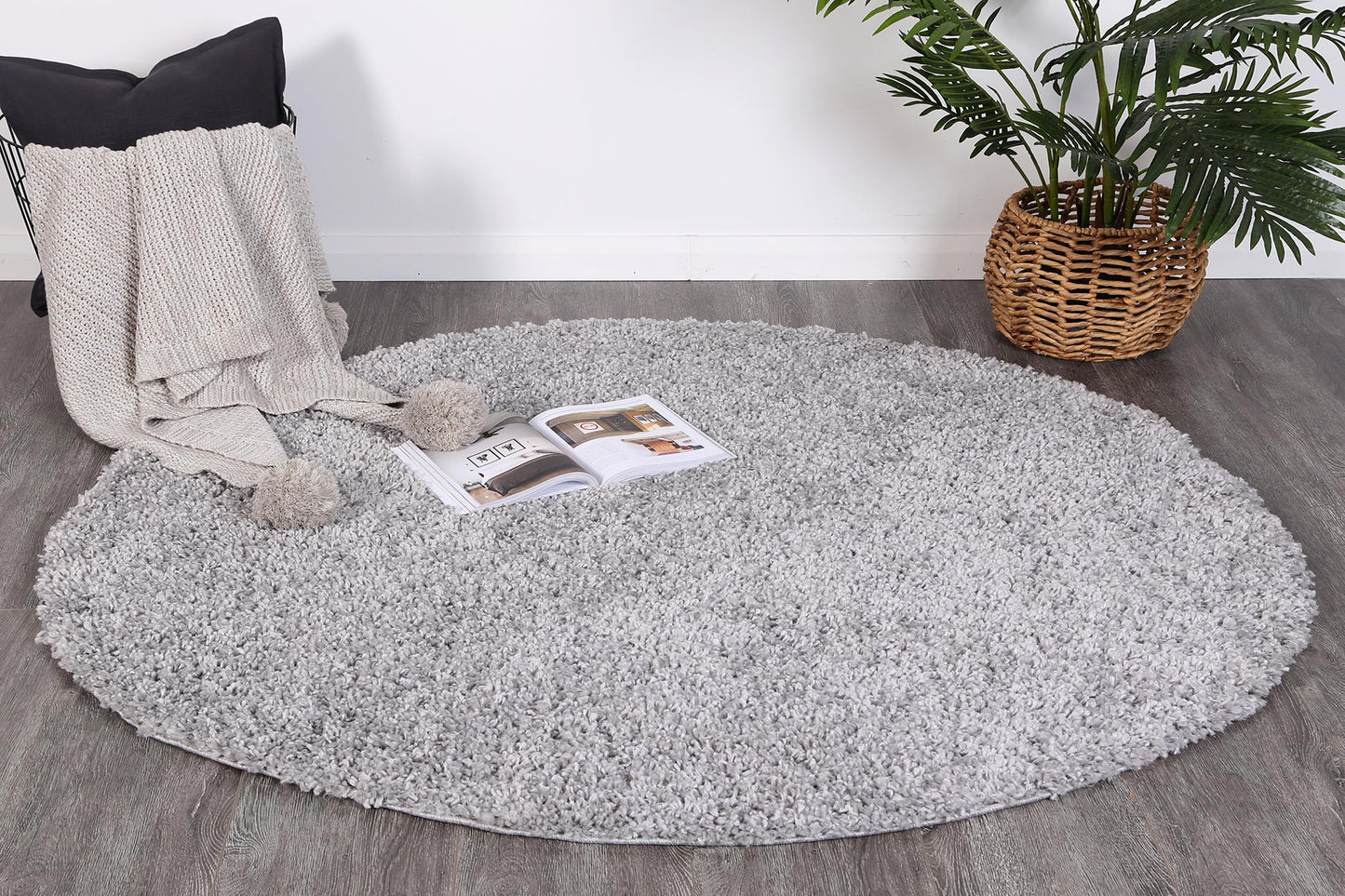 Silver Alpine Shag Rug - Nova Rugs