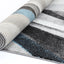 Silver & Blue Modern Cross Roads Power Loomed Rug - Nova Rugs