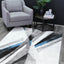 Silver & Blue Modern Cross Roads Power Loomed Rug - Nova Rugs