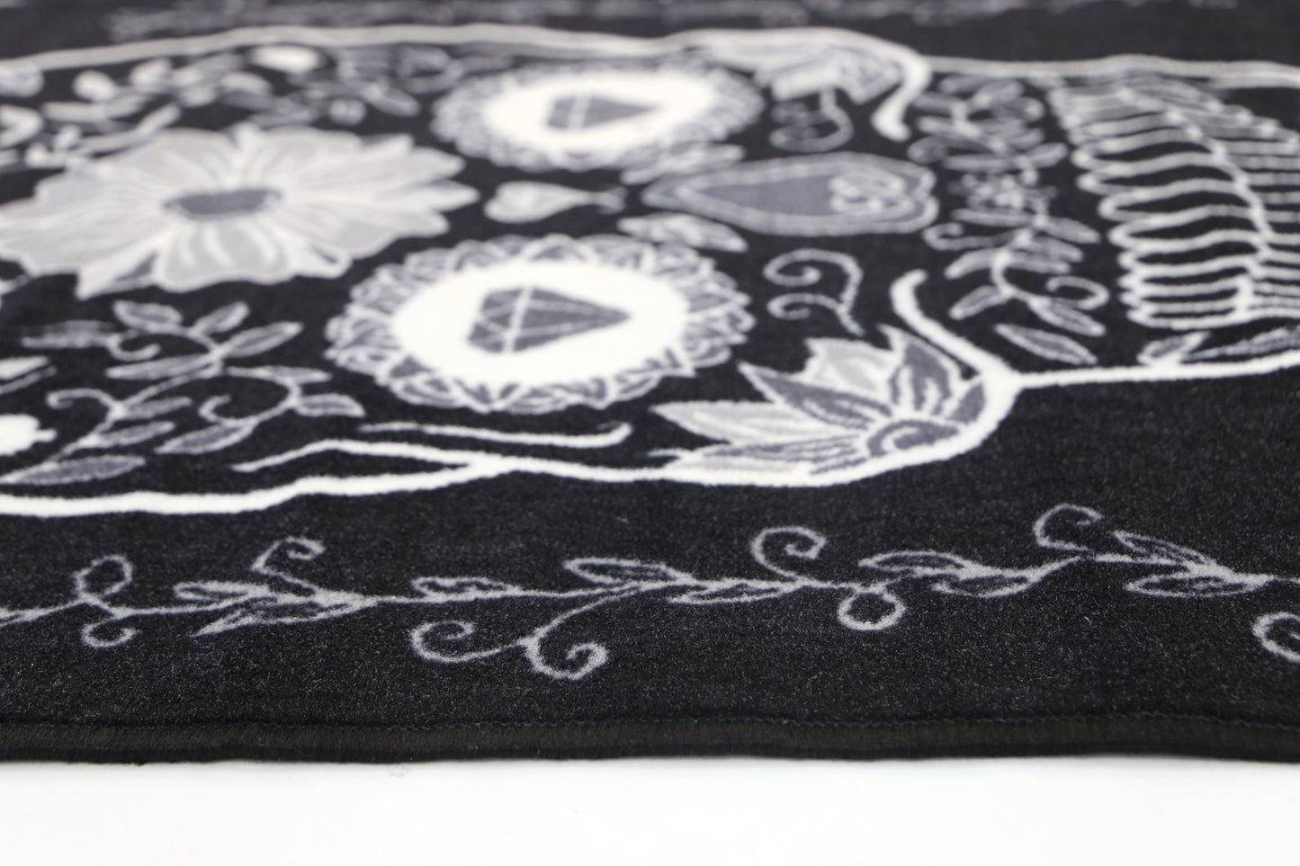 SPHINX SUGAR SKULL SINGLE BLACK - Nova Rugs