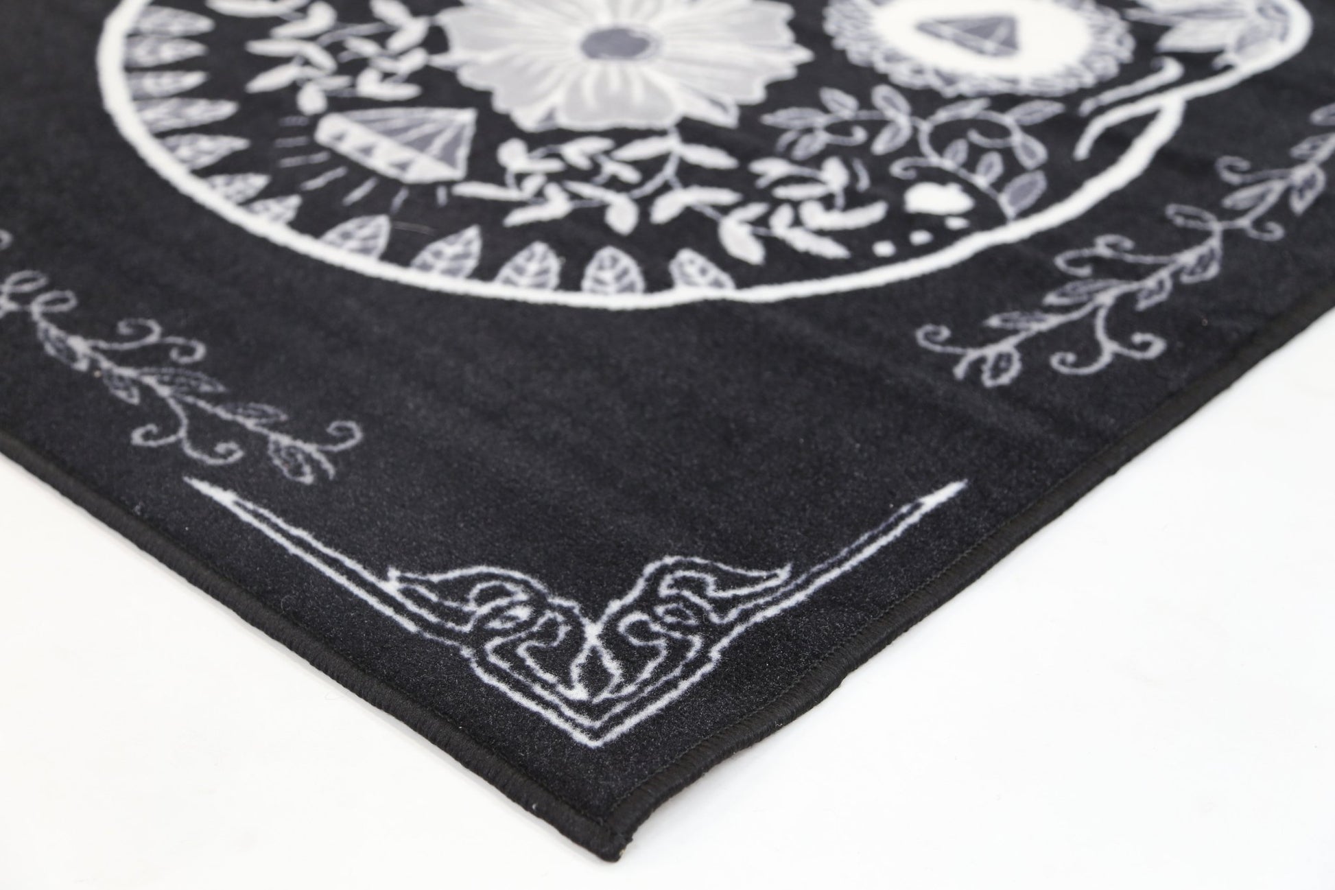 SPHINX SUGAR SKULL SINGLE BLACK - Nova Rugs