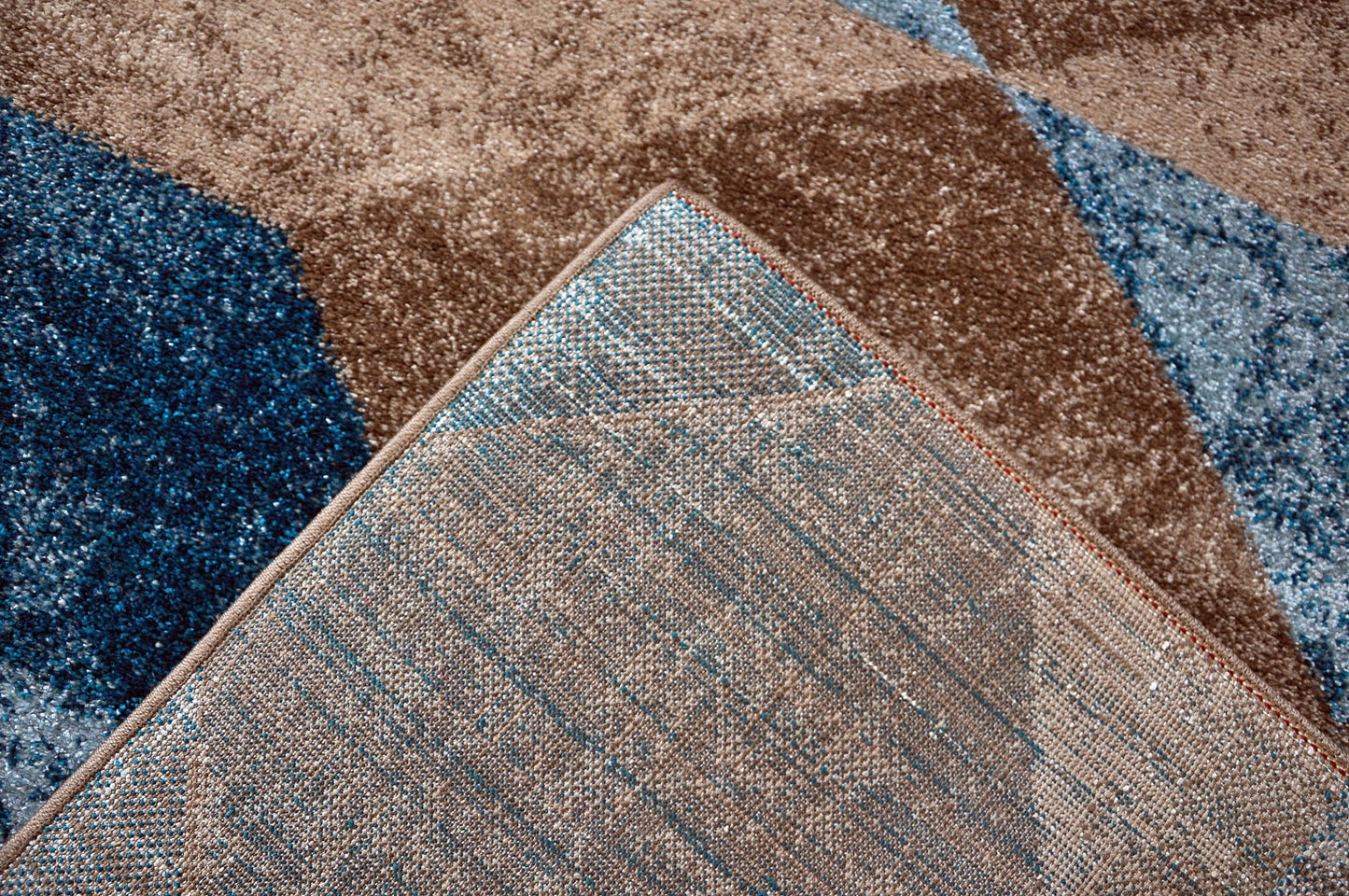 Tweed Modern Rug, Beige / Teal - Nova Rugs