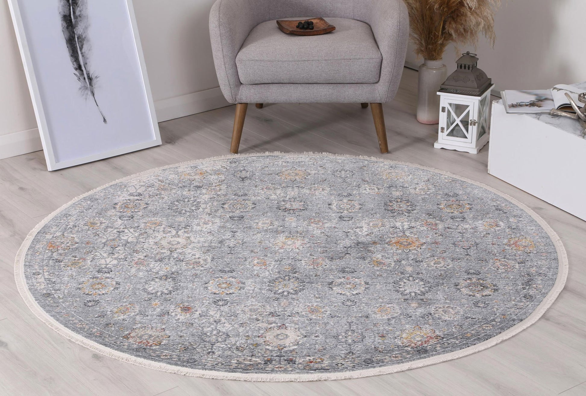 Walten Oriental Round Rug - Nova Rugs